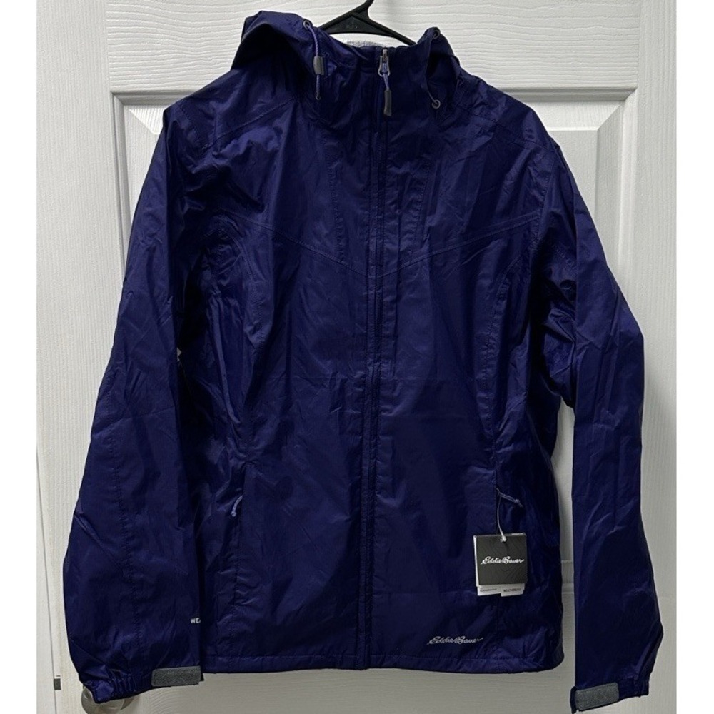 Eddie Bauer Womens Rain Coat NWT Large Purple